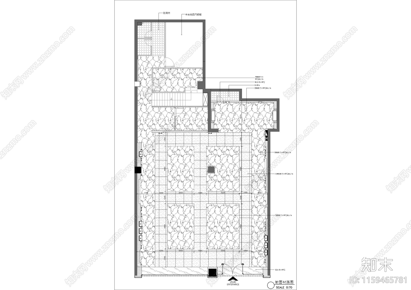 现代珠宝店cad施工图下载【ID:1159465781】