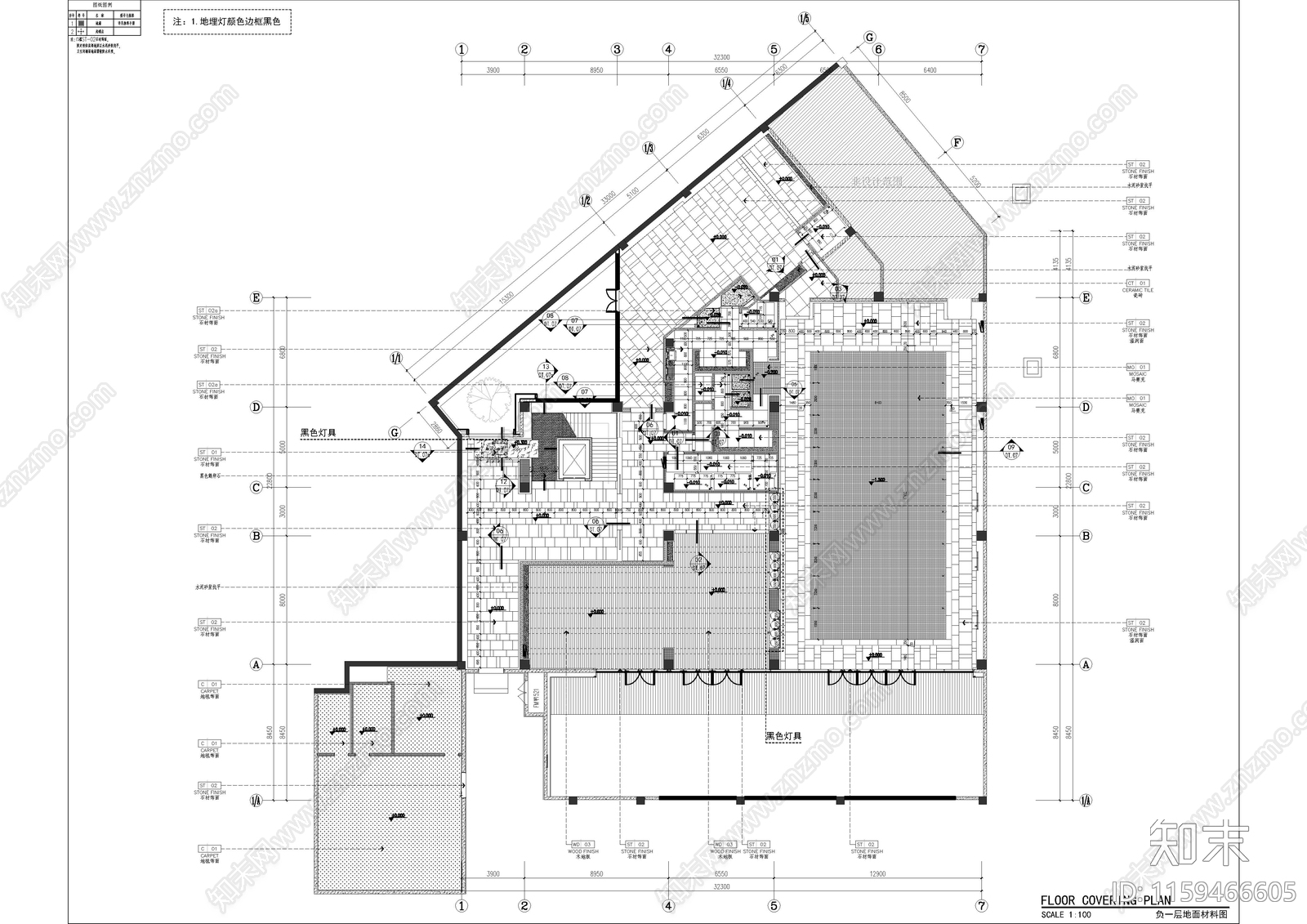 南京大型会所cad施工图下载【ID:1159466605】