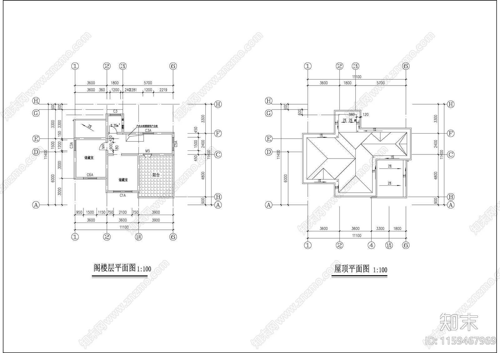 小区多层特色别墅建筑设计图纸cad施工图下载【ID:1159467969】