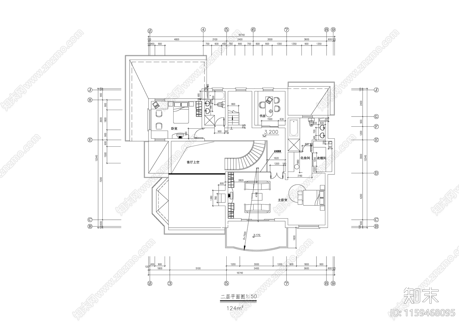 小型别墅的建筑设计详细方案图纸施工图下载【ID:1159468095】