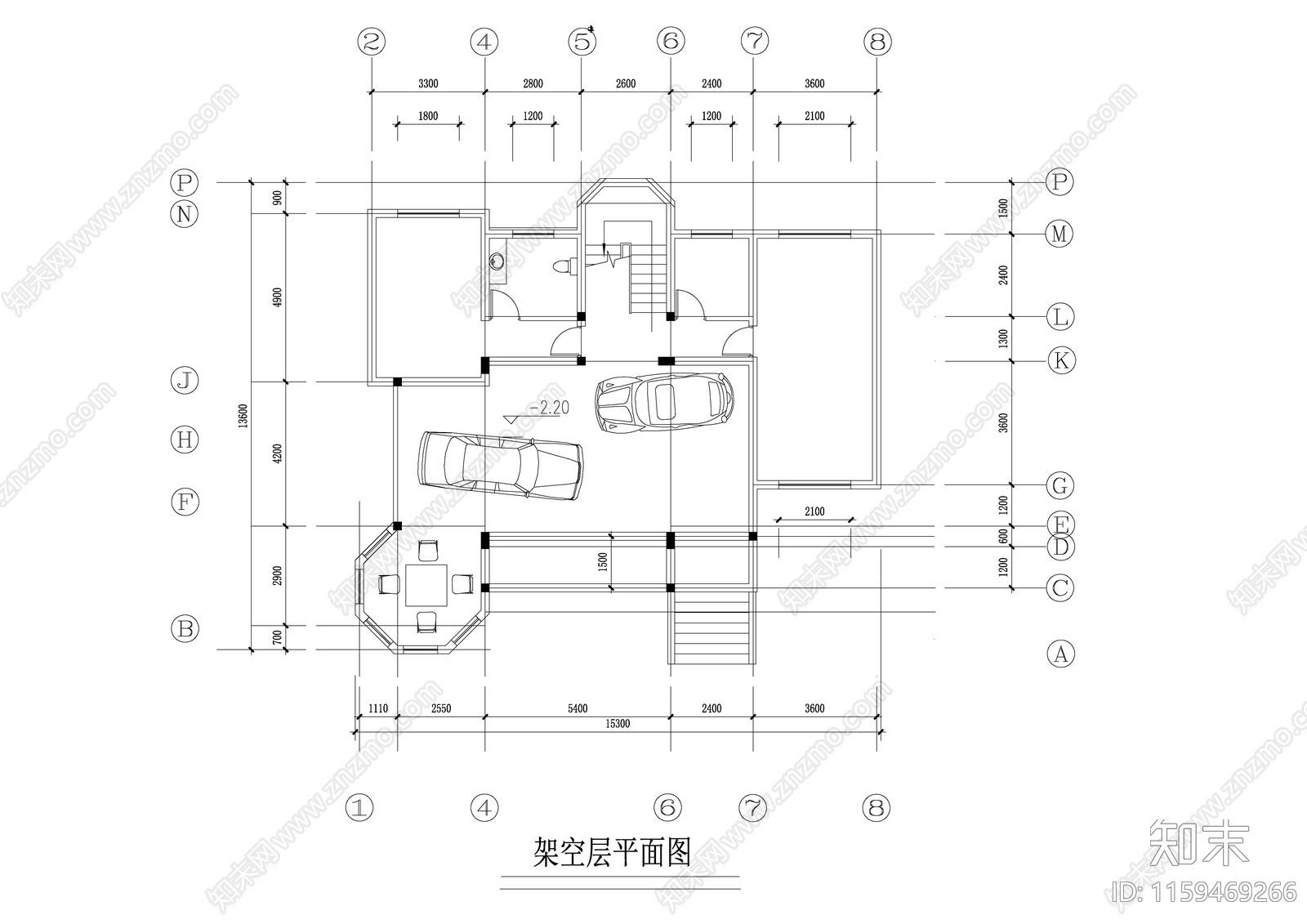 高档小区别墅建筑设计建施图cad施工图下载【ID:1159469266】