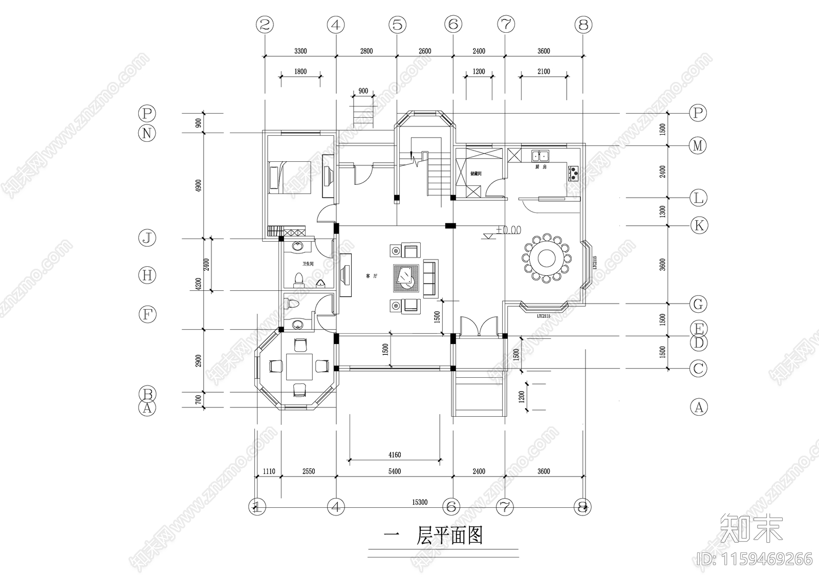 高档小区别墅建筑设计建施图cad施工图下载【ID:1159469266】