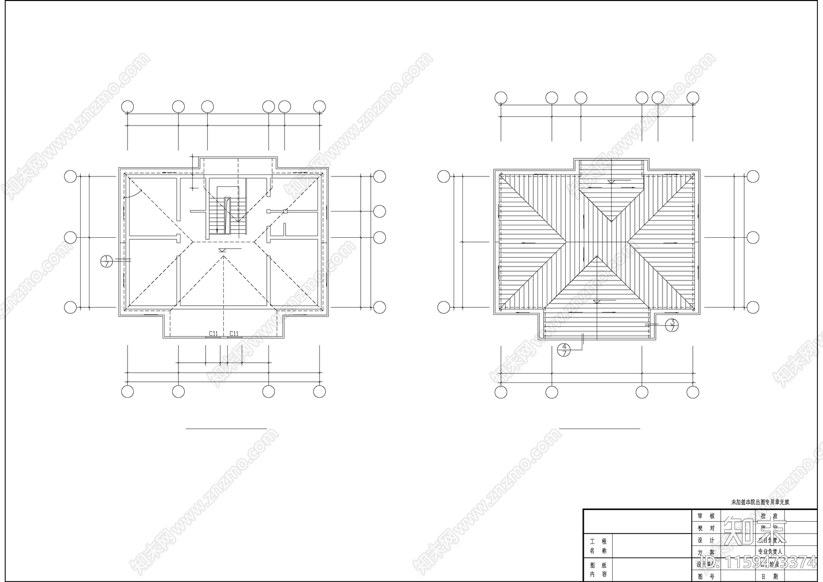 别墅建筑设计详情整图cad施工图下载【ID:1159473374】