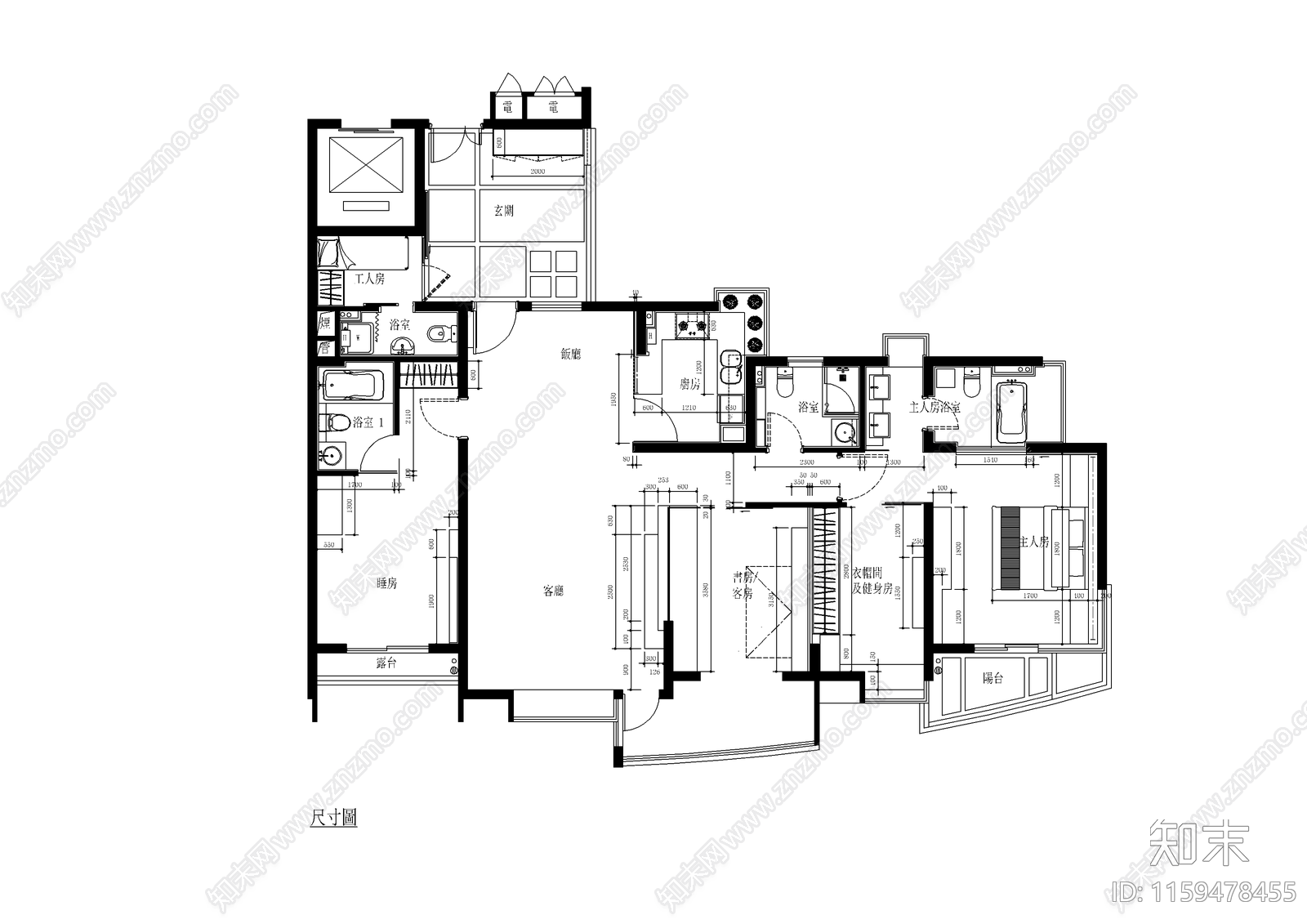 南京金基蓝钻平面图cad施工图下载【ID:1159478455】