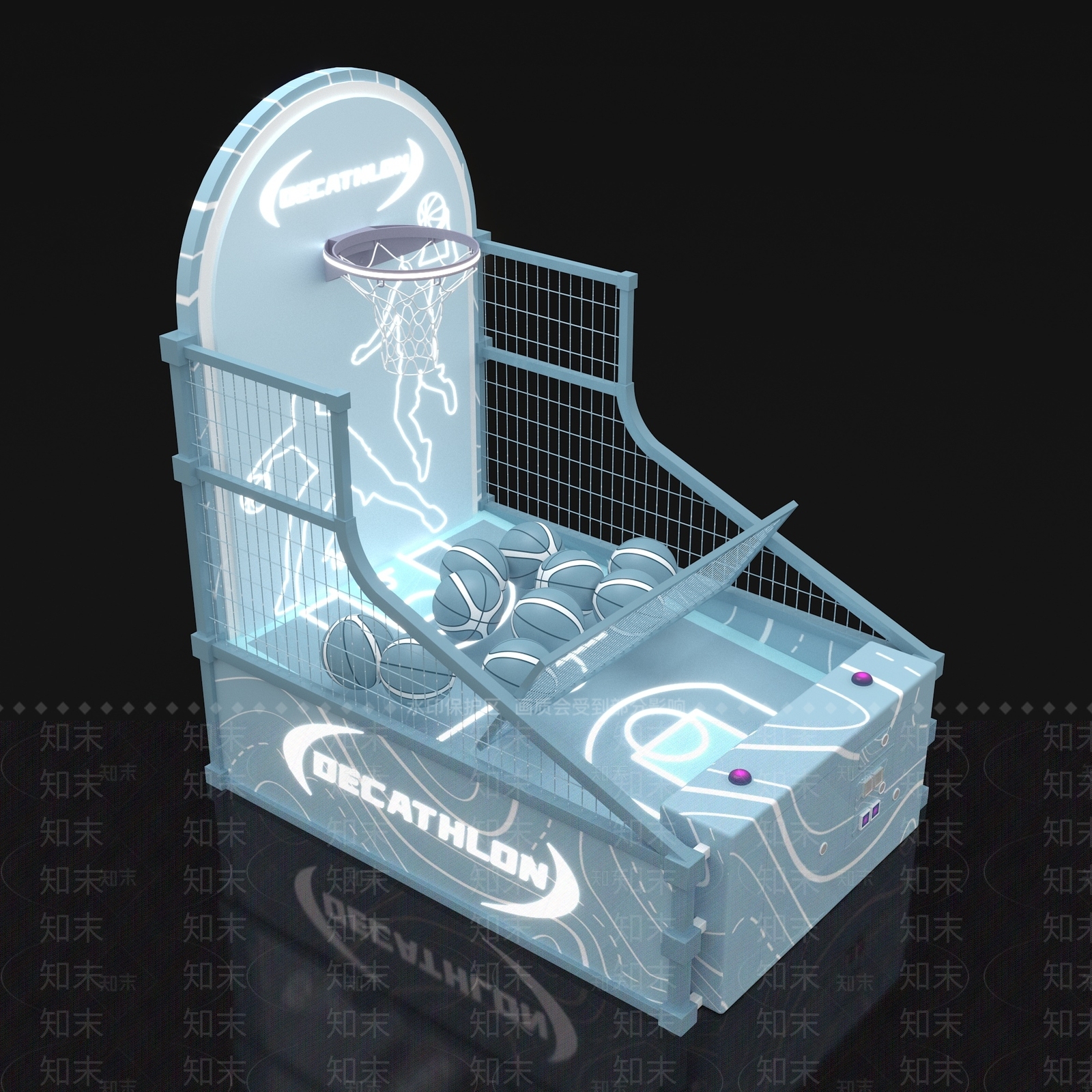 现代投篮机3D模型下载【ID:1159482053】