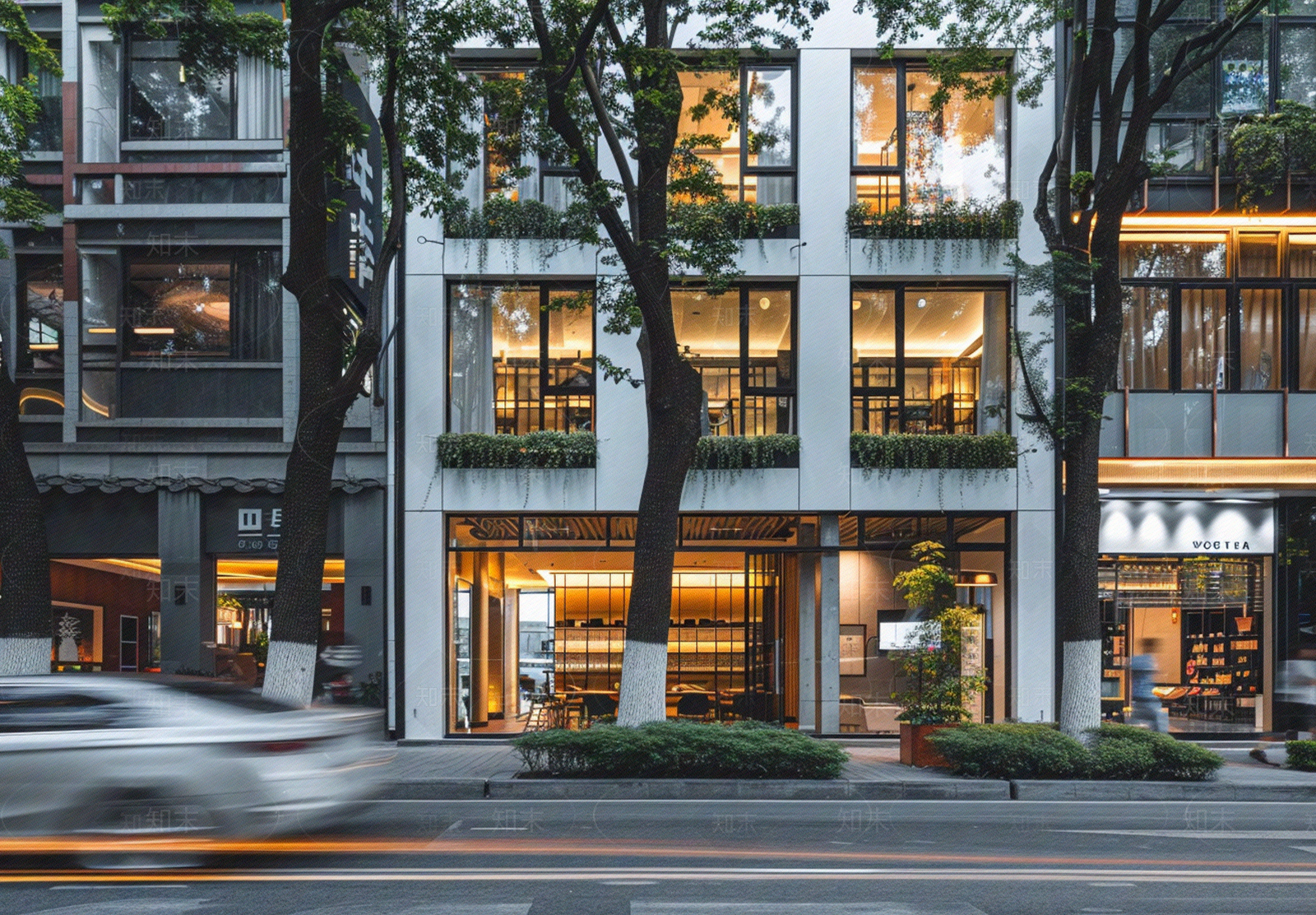 城市街道外景贴图下载【ID:1159491695】
