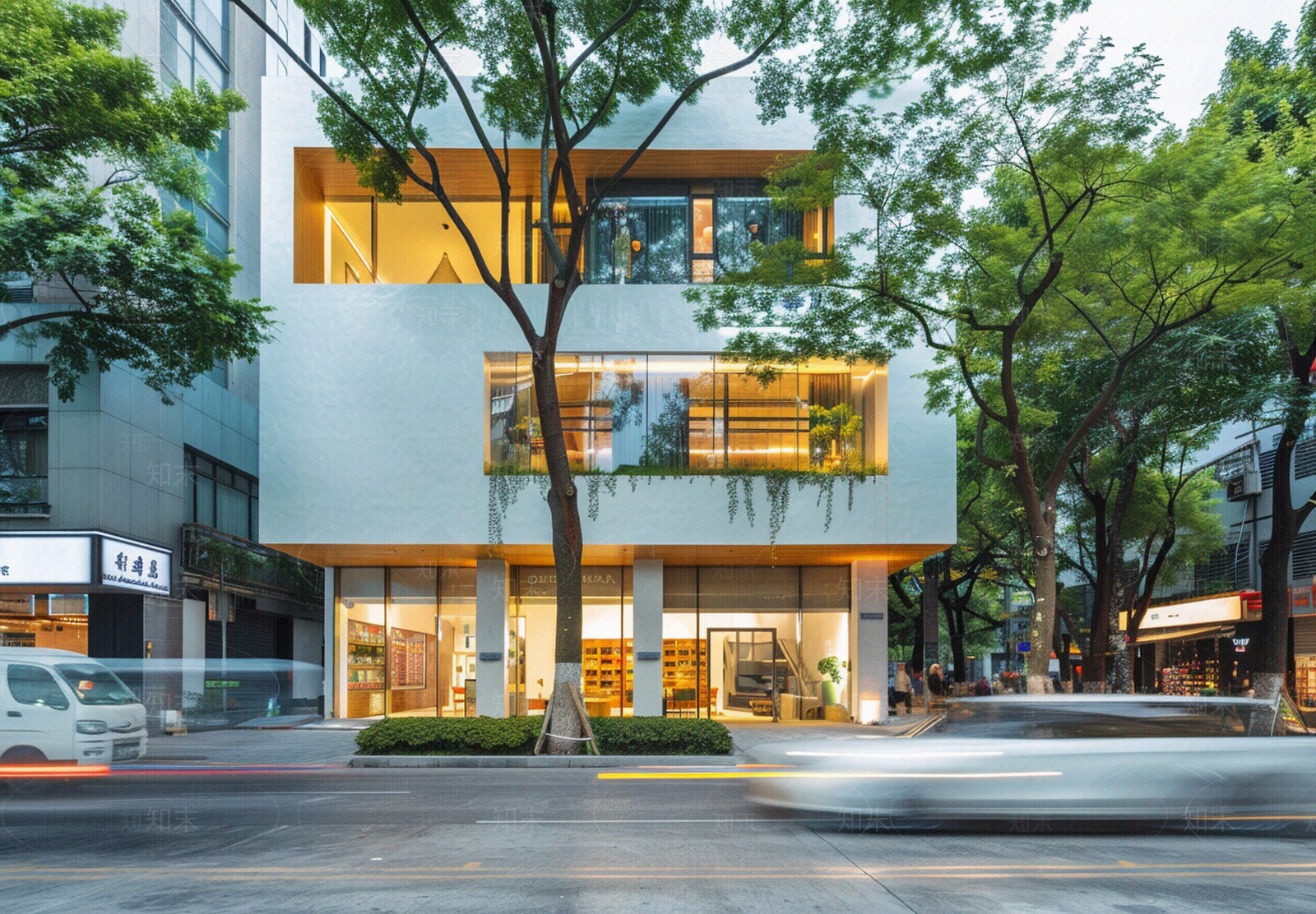 城市街道外景贴图下载【ID:1159491618】