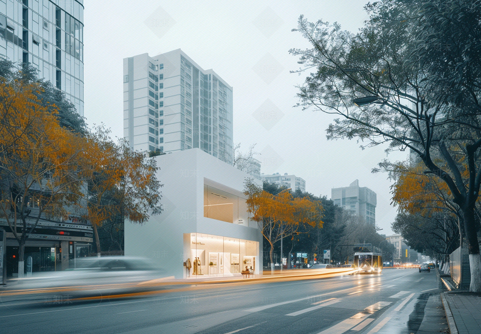 城市街道外景贴图下载【ID:1159491715】