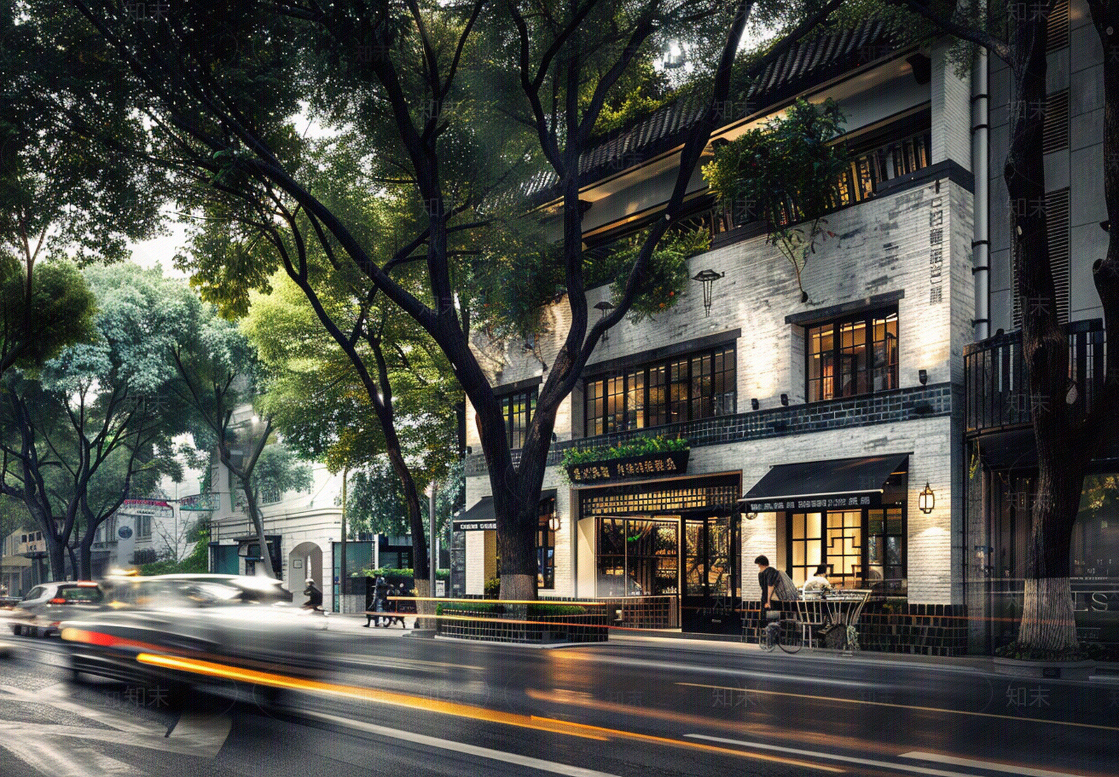 城市街道外景贴图下载【ID:1159491739】