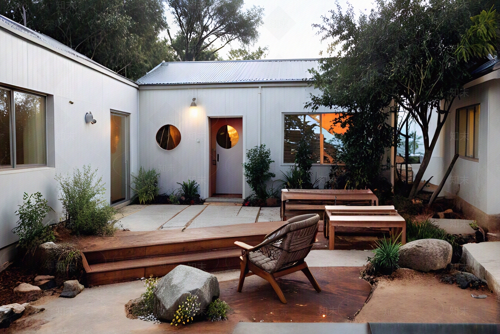 院子景观贴图下载【ID:1159494843】