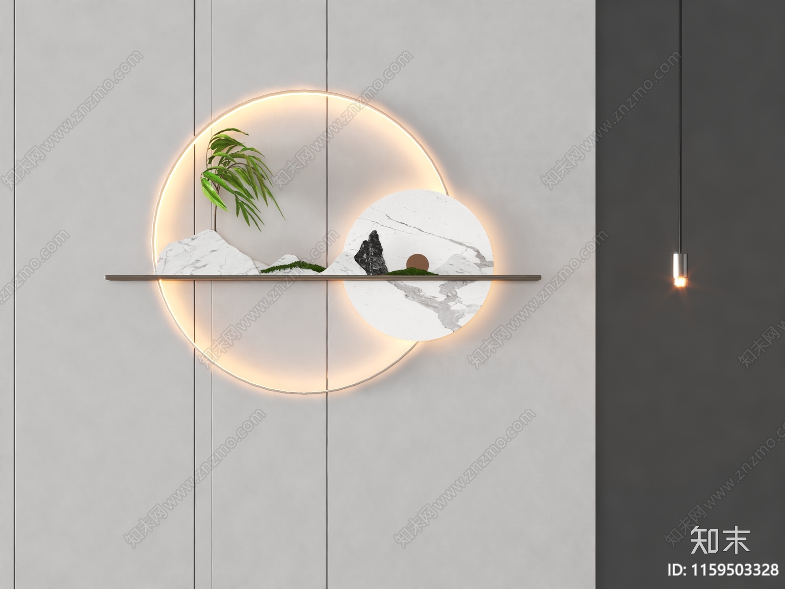 现代墙面立体装饰3D模型下载【ID:1159503328】