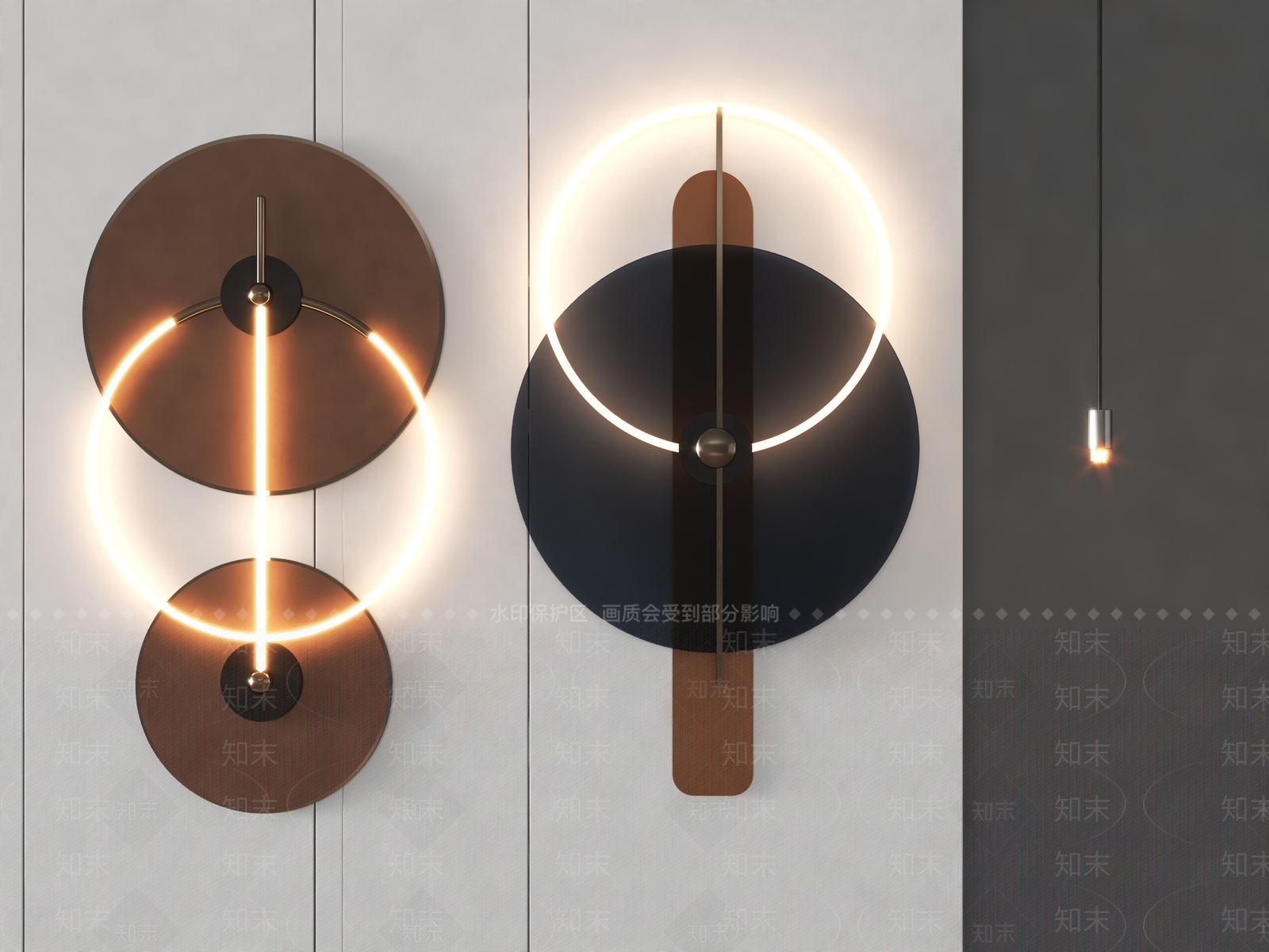 现代墙面立体装饰3D模型下载【ID:1159503329】