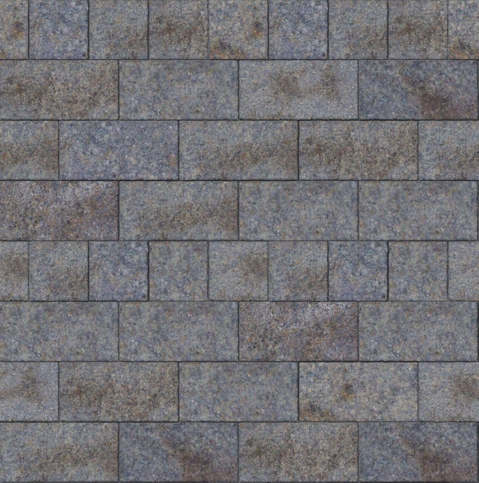 青色大小错拼方形错缝毛面石材铺装贴图下载【ID:1159505759】