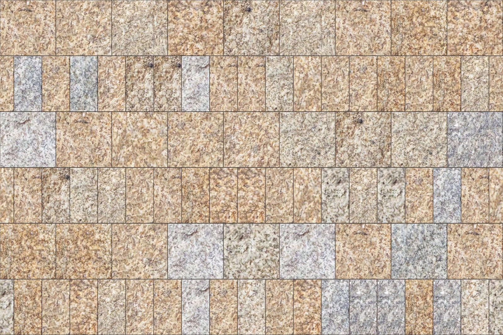 黄色大小错拼方形错缝毛面石材铺装贴图下载【ID:1159505991】