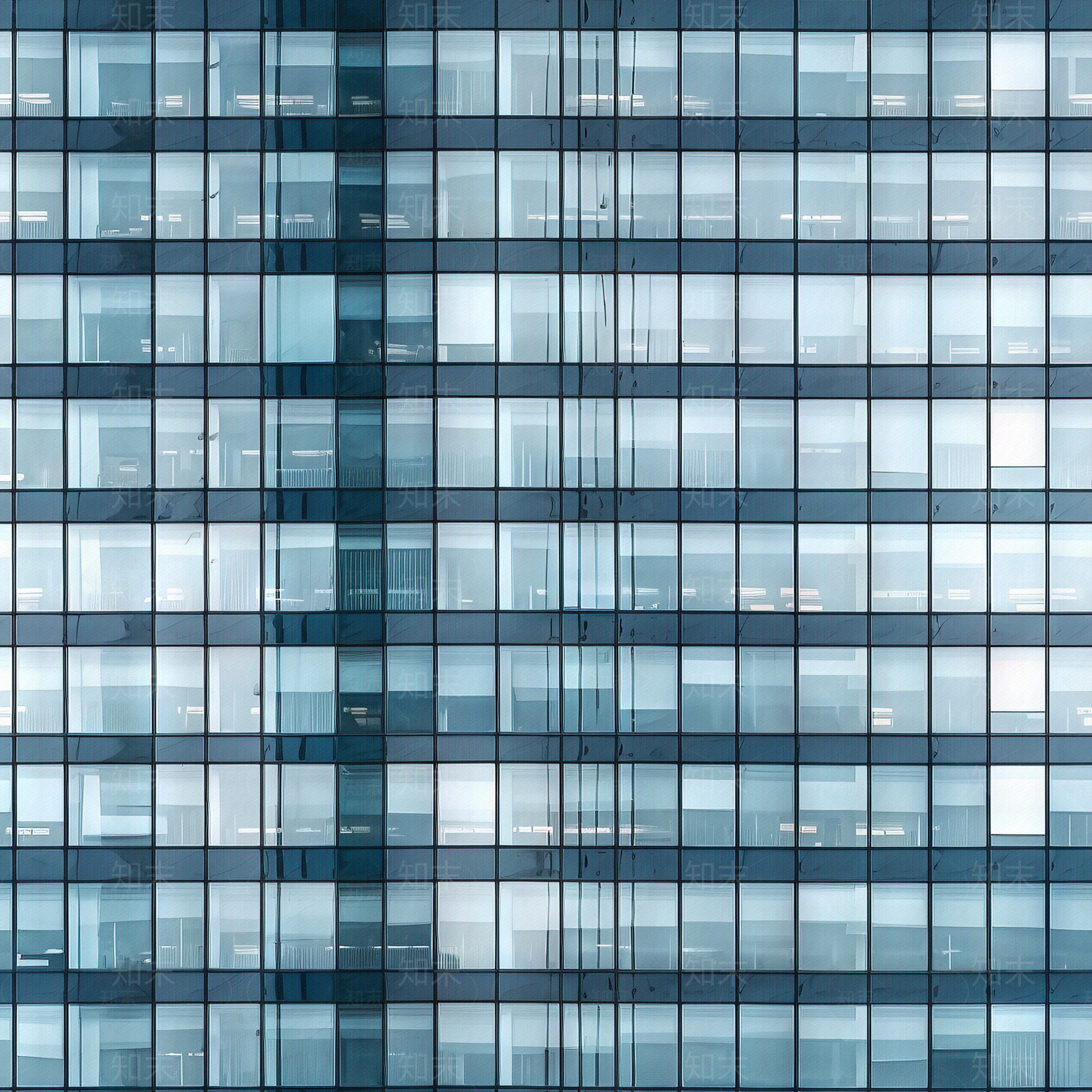 无缝现代玻璃幕墙办公建筑立面贴图下载【ID:1159506399】