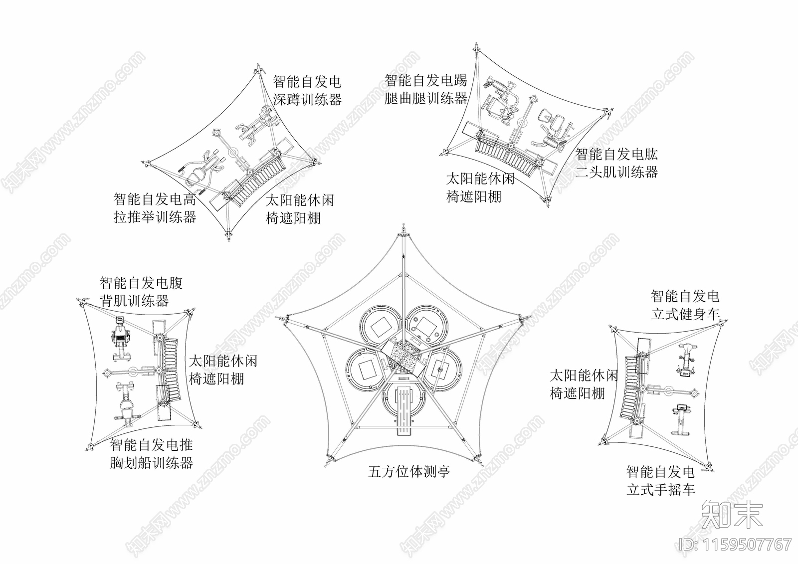 健身器材图里cad施工图下载【ID:1159507767】