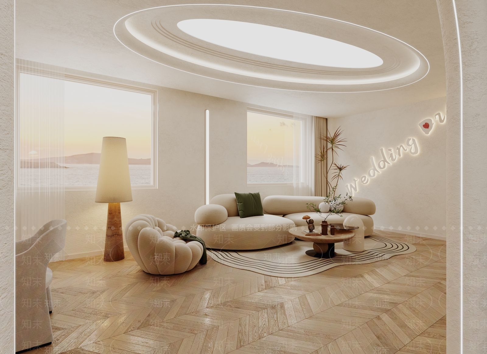 现代化妆接待厅3D模型下载【ID:1159509050】