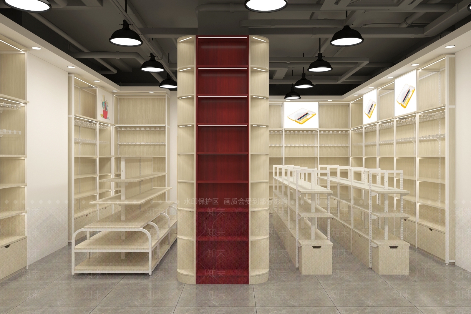 现代文具店3D模型下载【ID:1159513477】