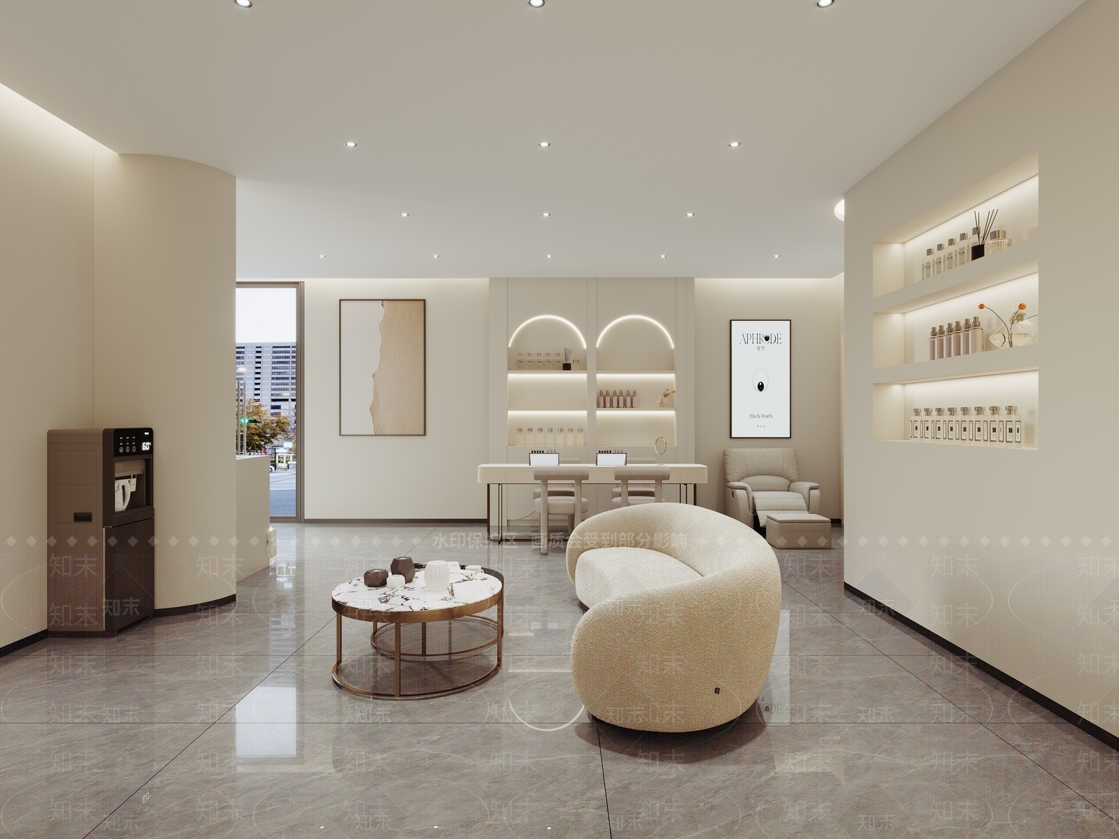 现代美甲店3D模型下载【ID:1159516444】
