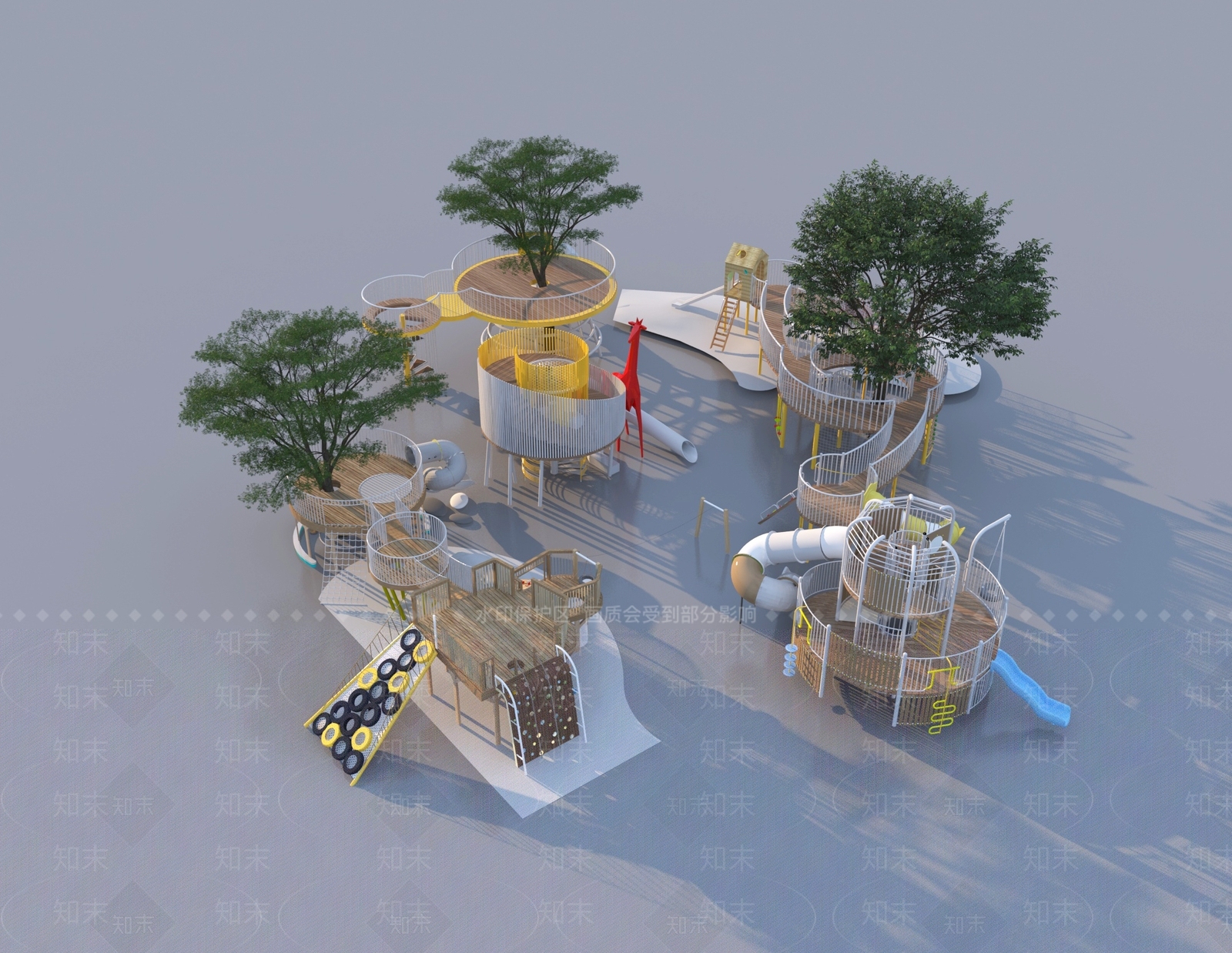 儿童活动器材3D模型下载【ID:1159515926】