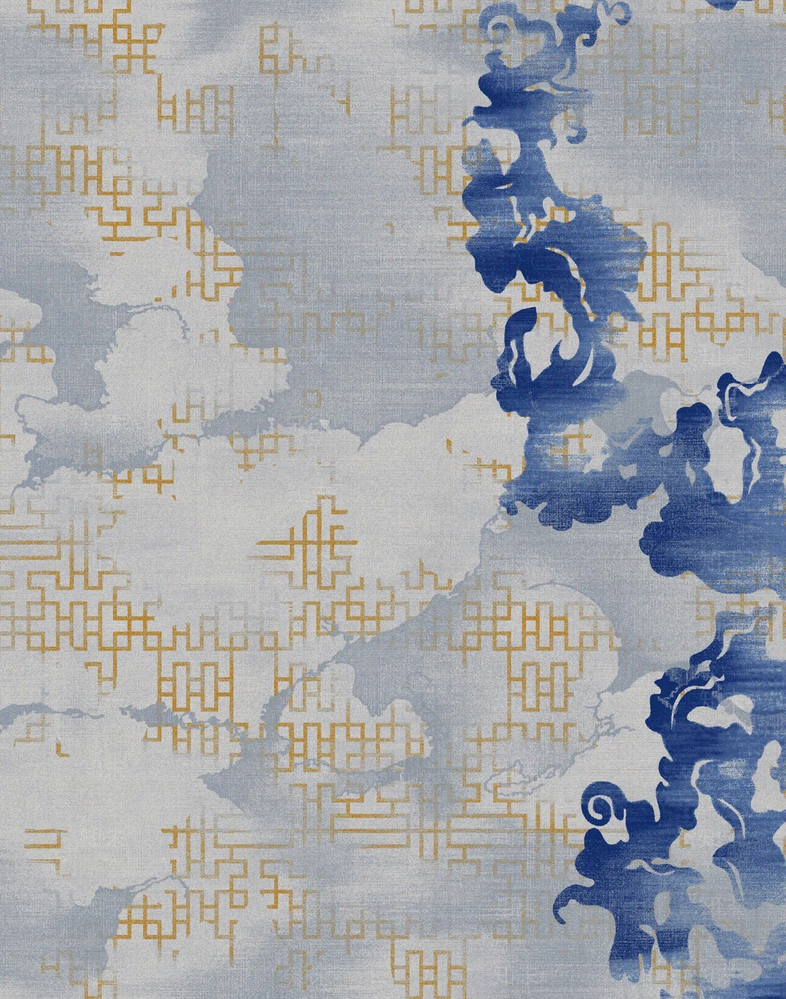 蓝色新中式高档地毯贴图下载【ID:1159516152】