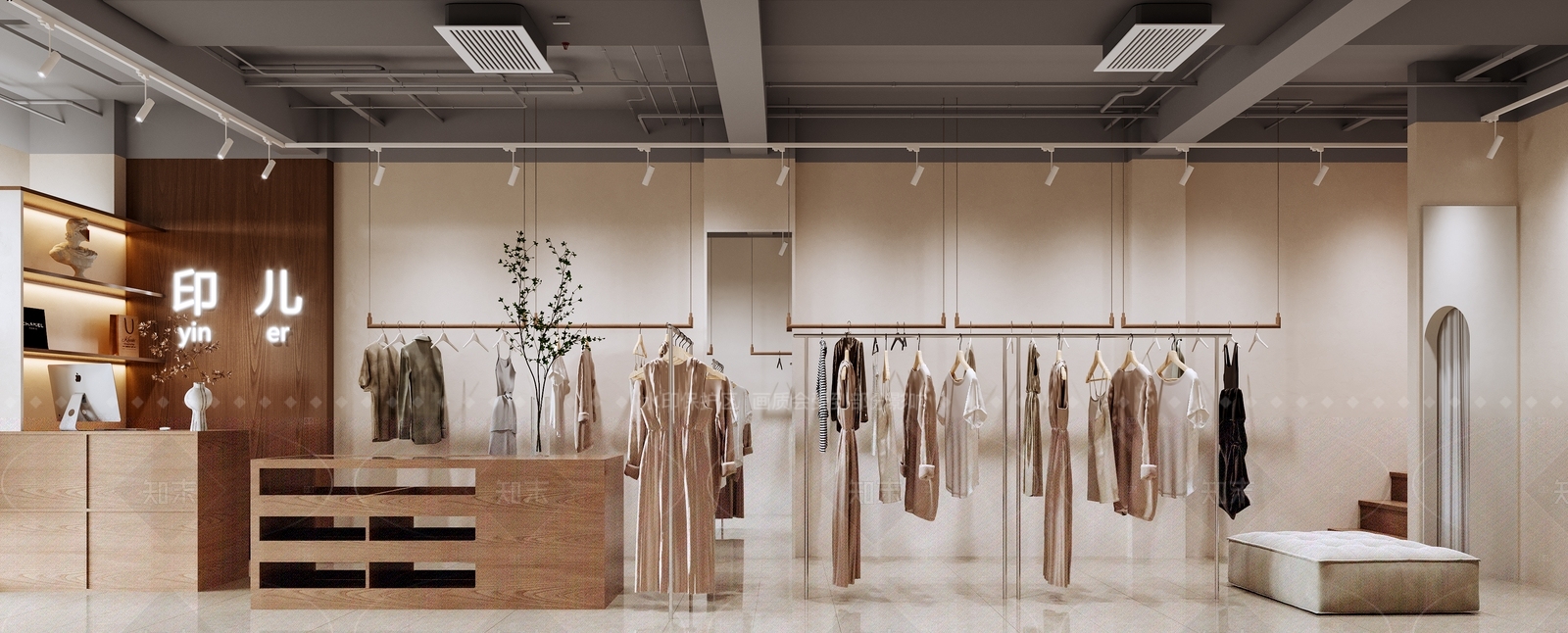 现代服装店3D模型下载【ID:1159522050】