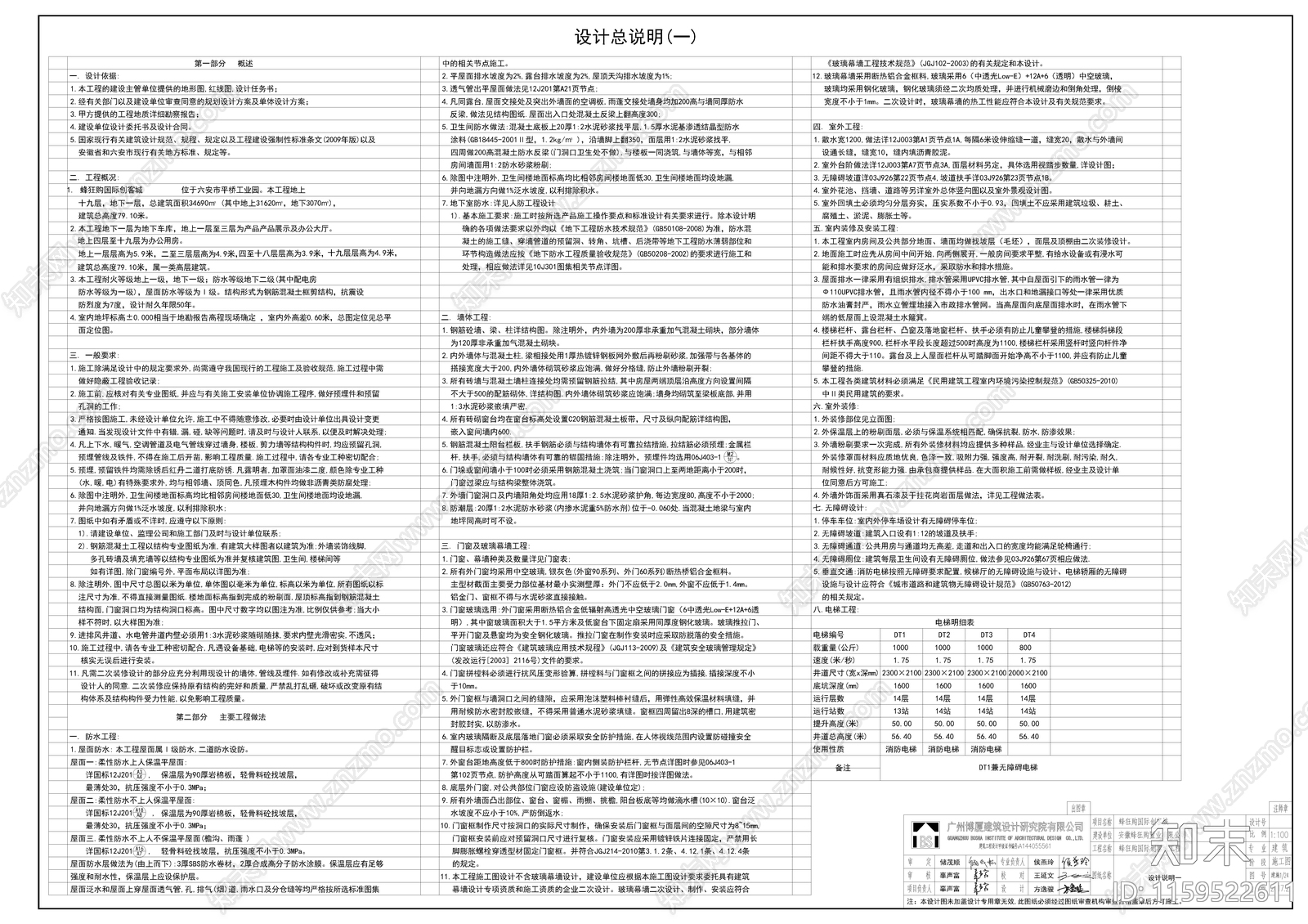 土特产办公楼蜂狂购高层写字楼全套建施工图下载【ID:1159522611】