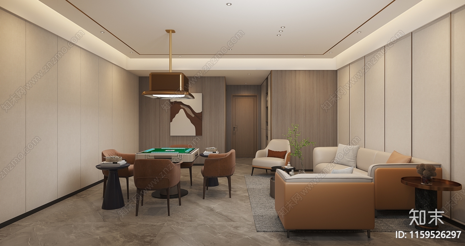 棋牌室cad施工图下载【ID:1159526297】
