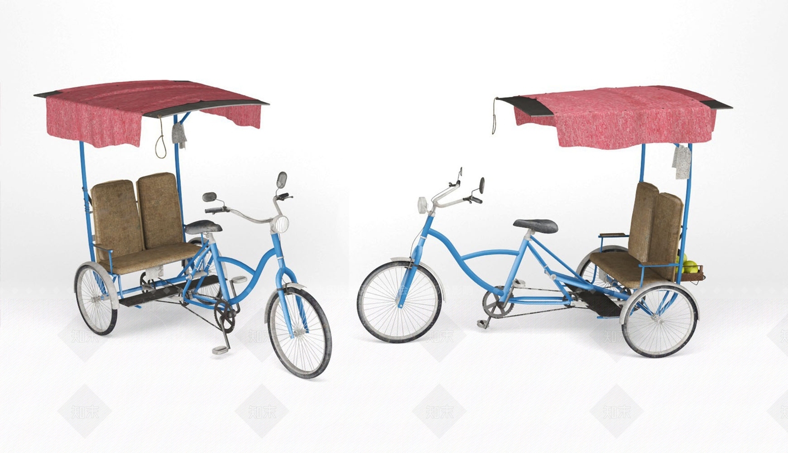 三轮车3D模型下载【ID:1159528322】