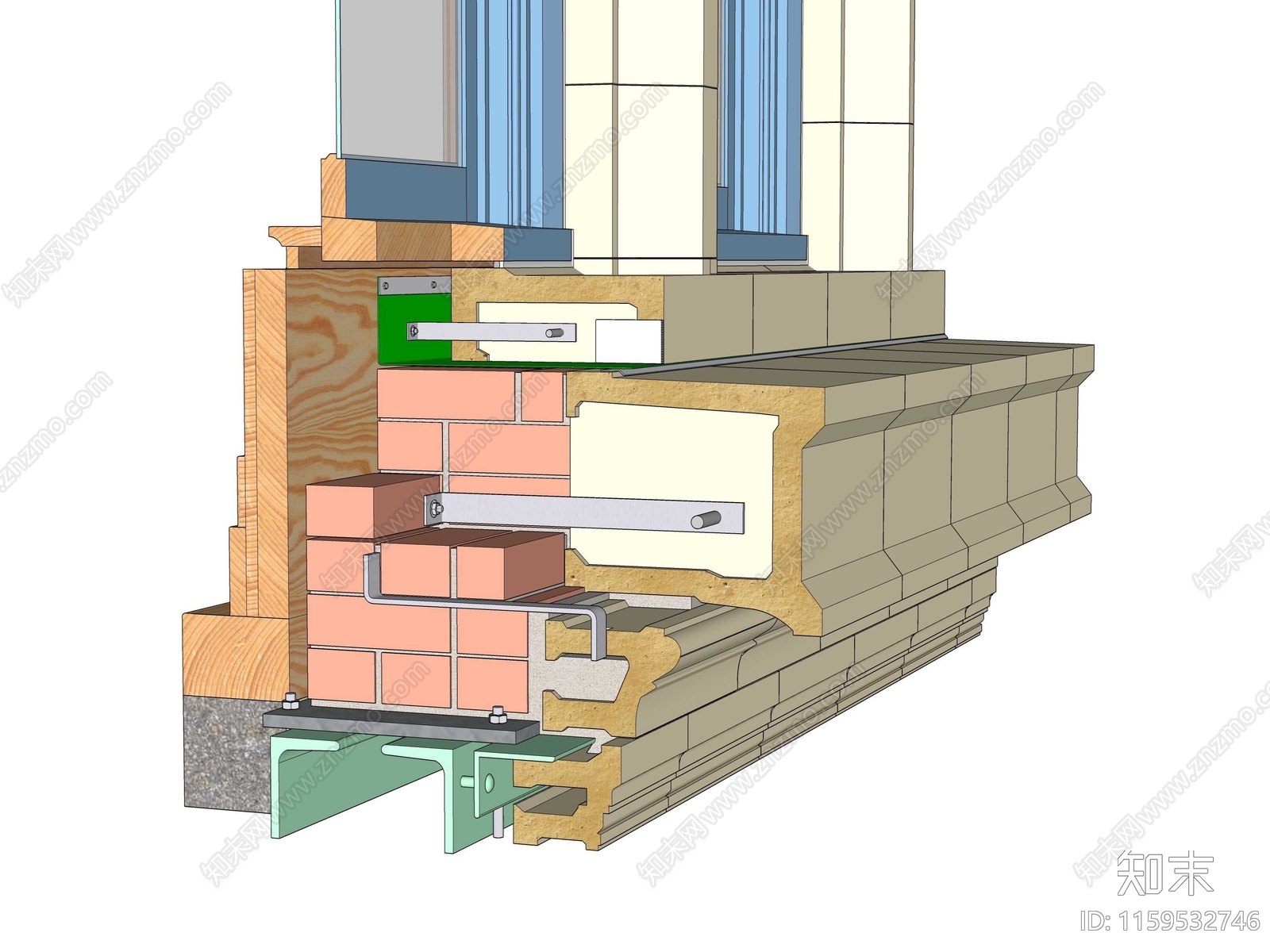 现代建筑工艺SU模型下载【ID:1159532746】