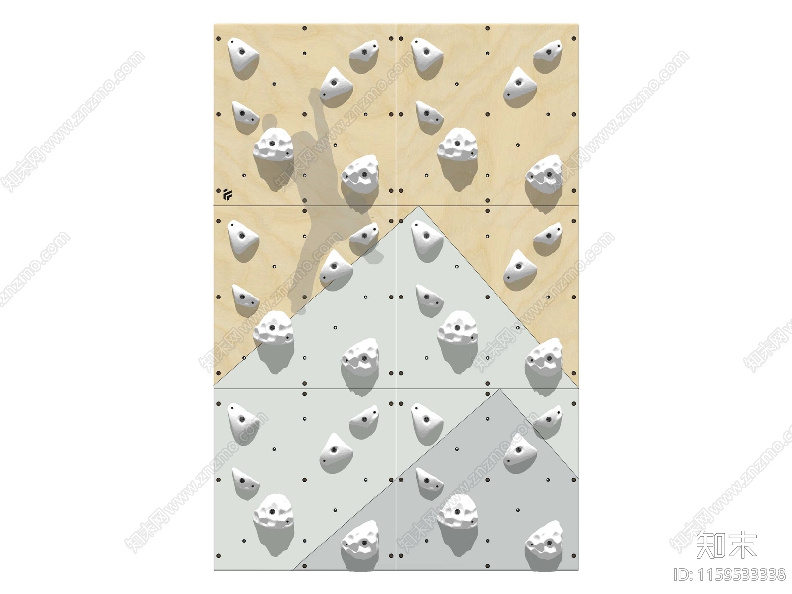 现代儿童攀岩架SU模型下载【ID:1159533338】