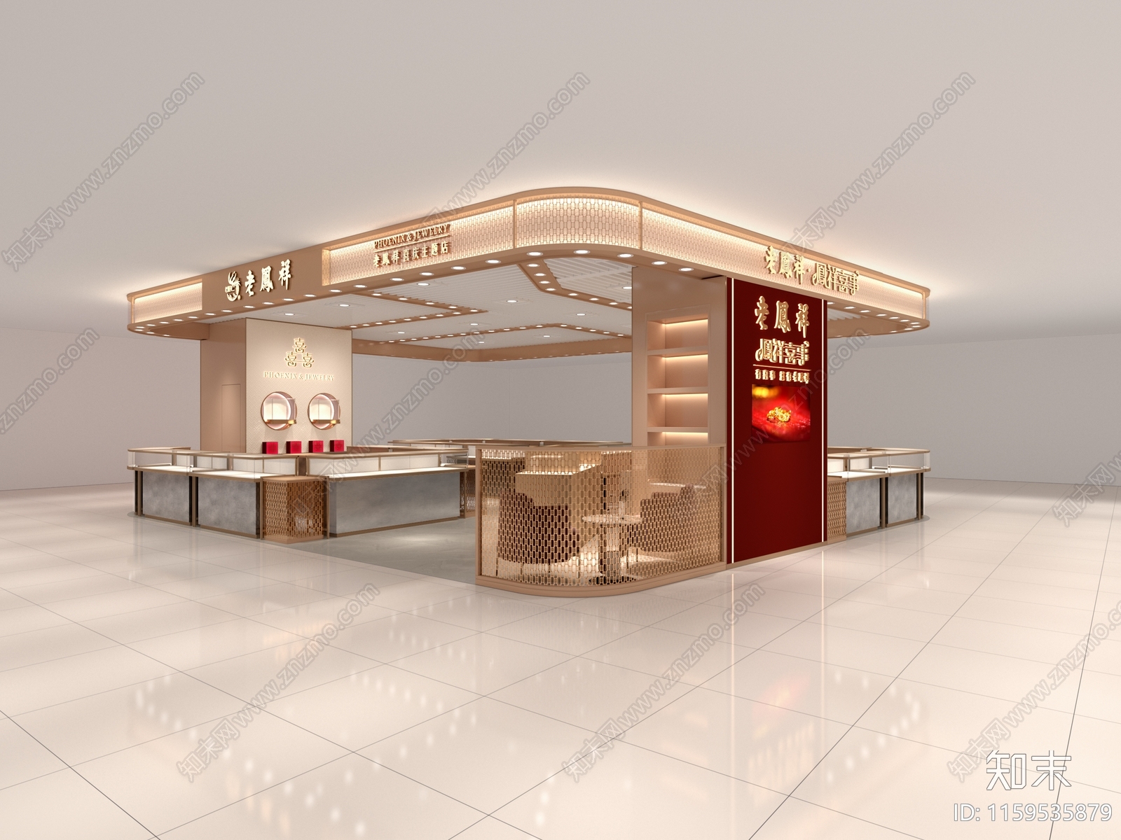 凤祥喜事珠宝店3D模型下载【ID:1159535879】