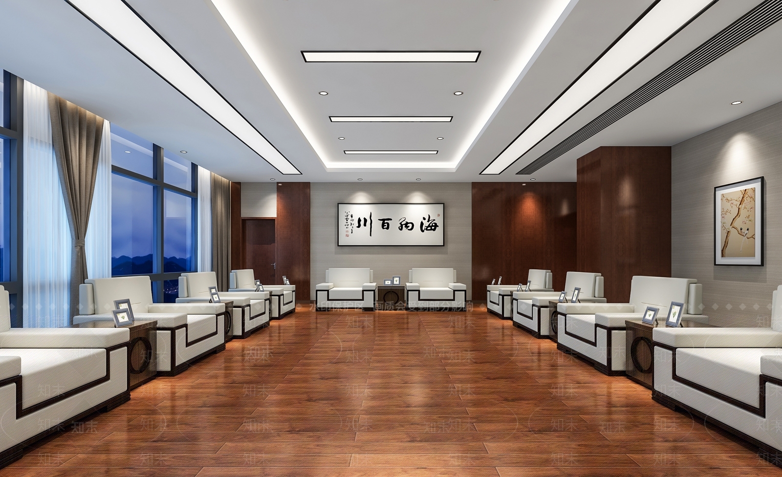 新中式接待室3D模型下载【ID:1159541532】