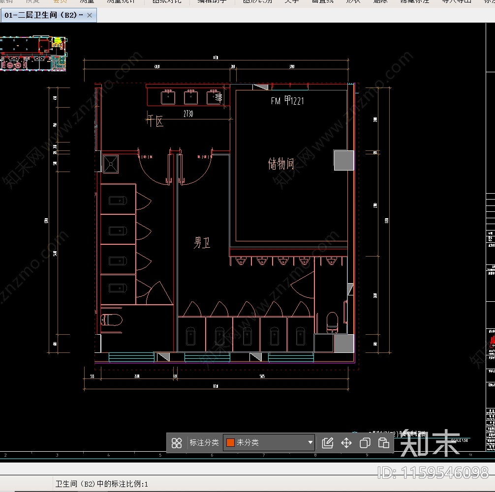 公共卫生cad施工图下载【ID:1159546098】