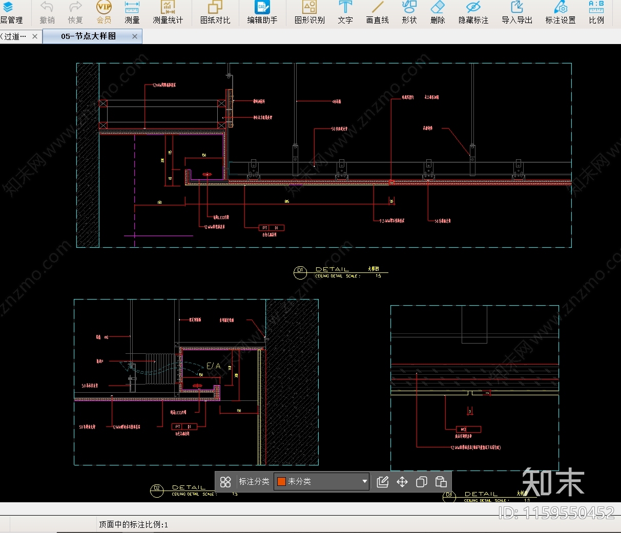 整体公司办公室效果cad施工图下载【ID:1159550452】