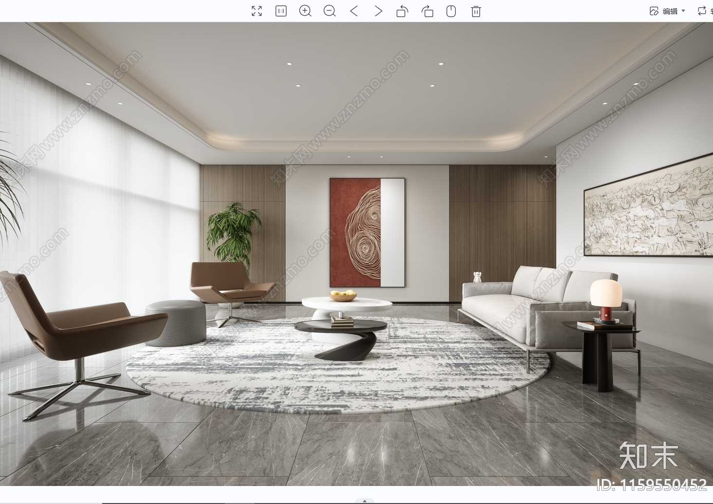 整体公司办公室效果cad施工图下载【ID:1159550452】