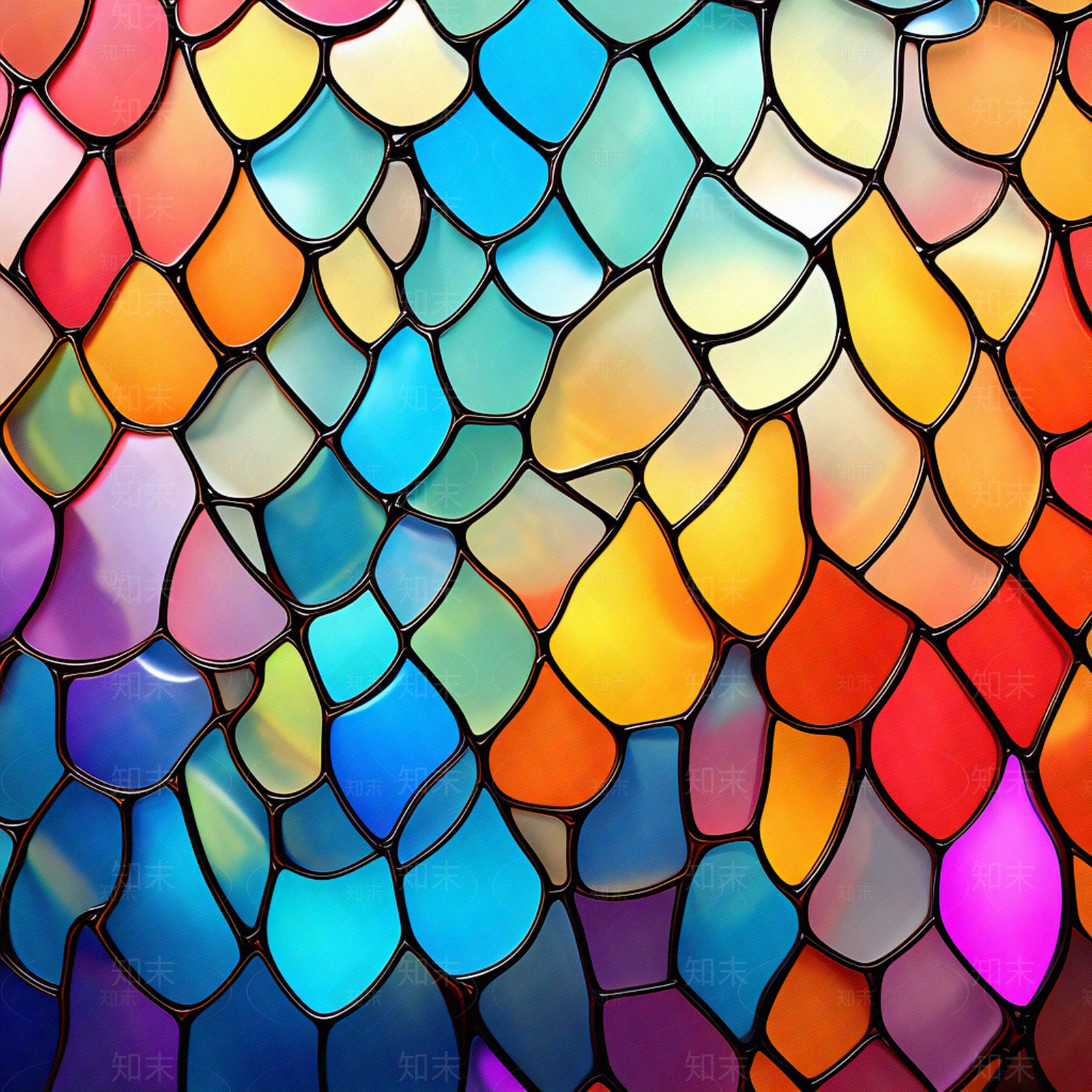 彩色拼花玻璃贴图下载【ID:1159554740】