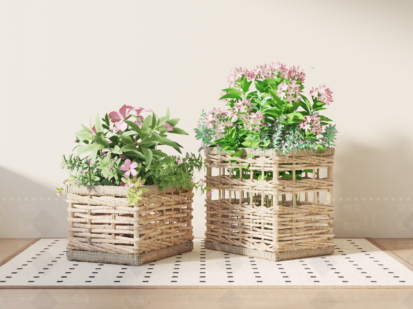 现代花艺3D模型下载【ID:1159555812】