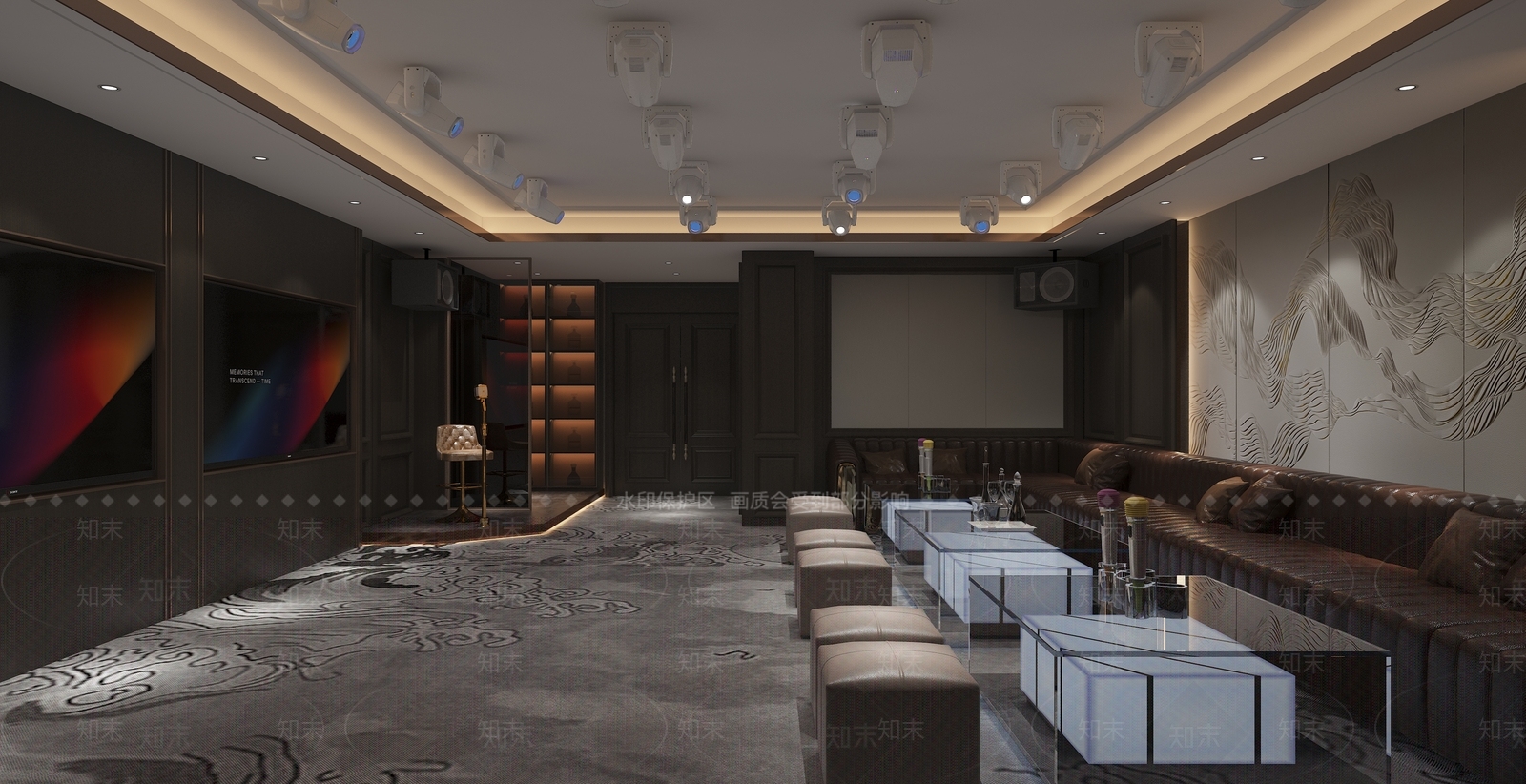 现代影音室3D模型下载【ID:1159557527】