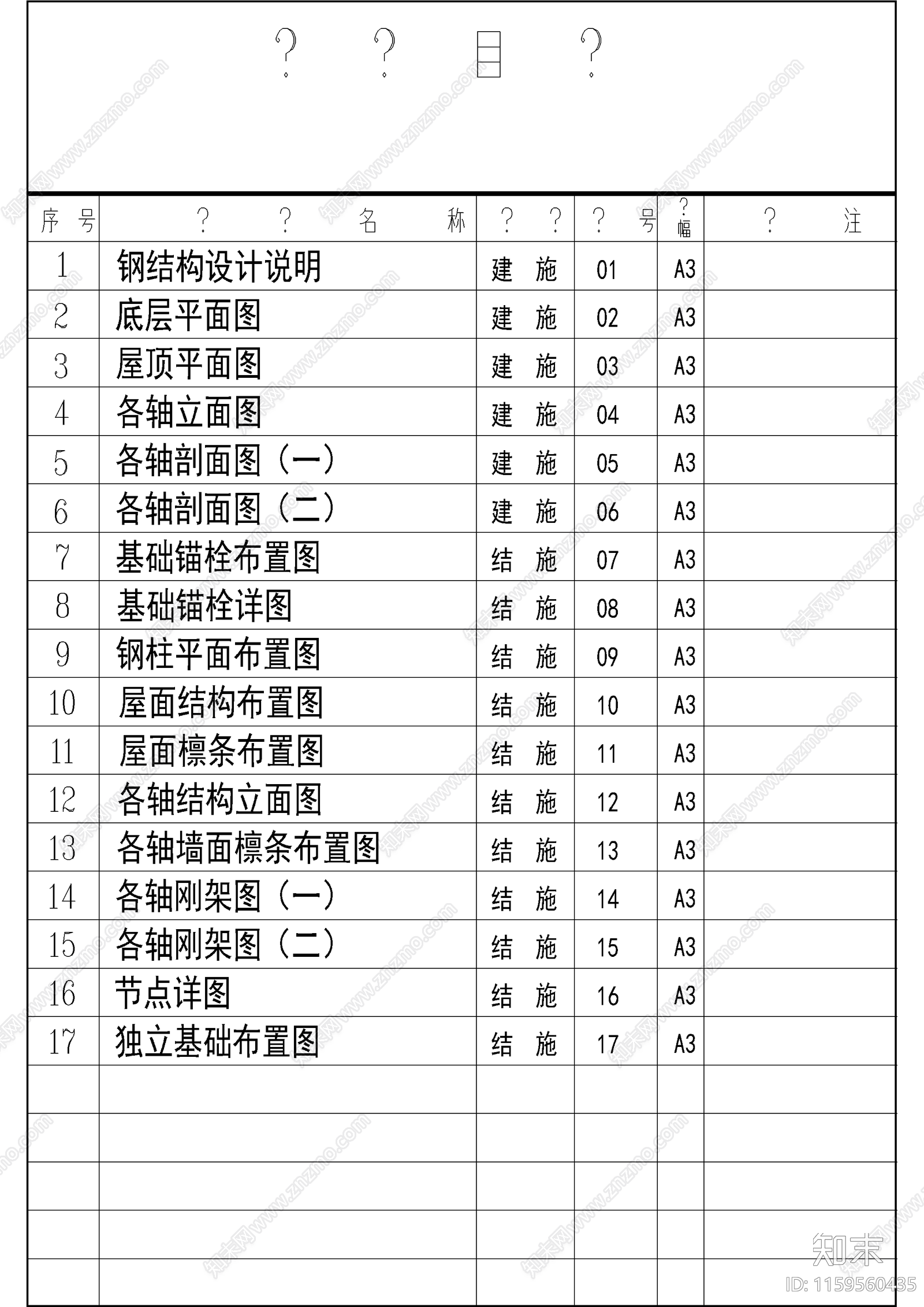 汽车业仓库厂房cad施工图下载【ID:1159560435】