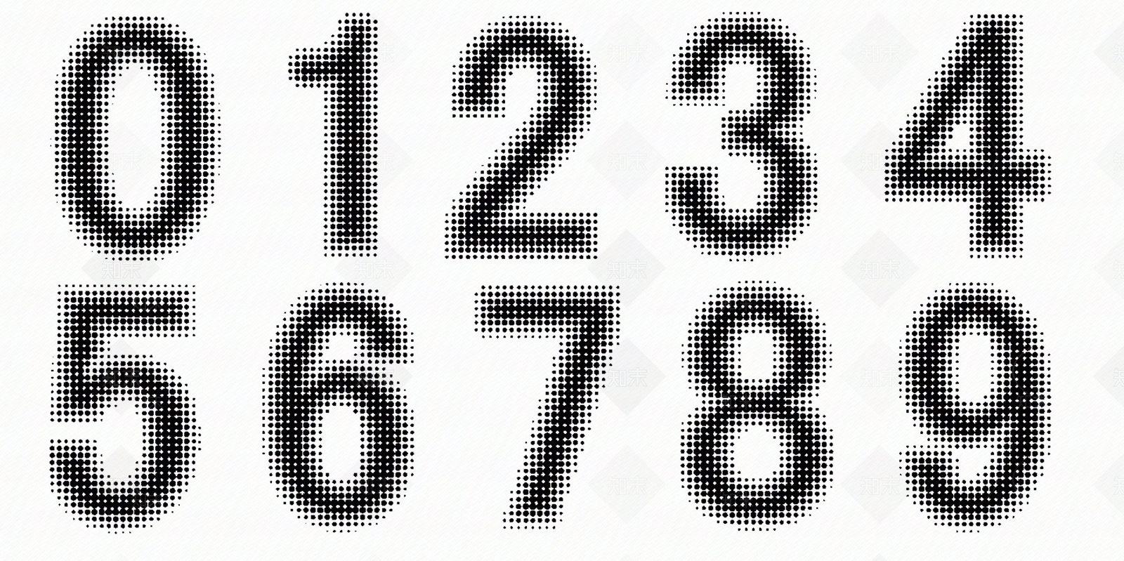 数字黑白冲孔金属板贴图下载【ID:1159561886】