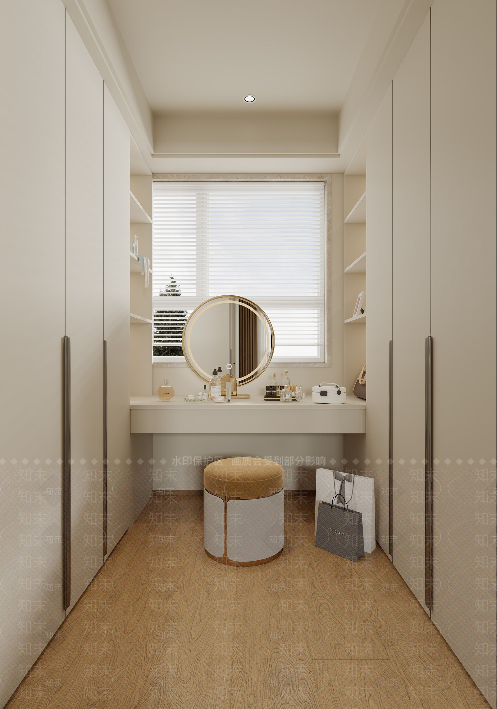 现代衣帽间3D模型下载【ID:1159566655】