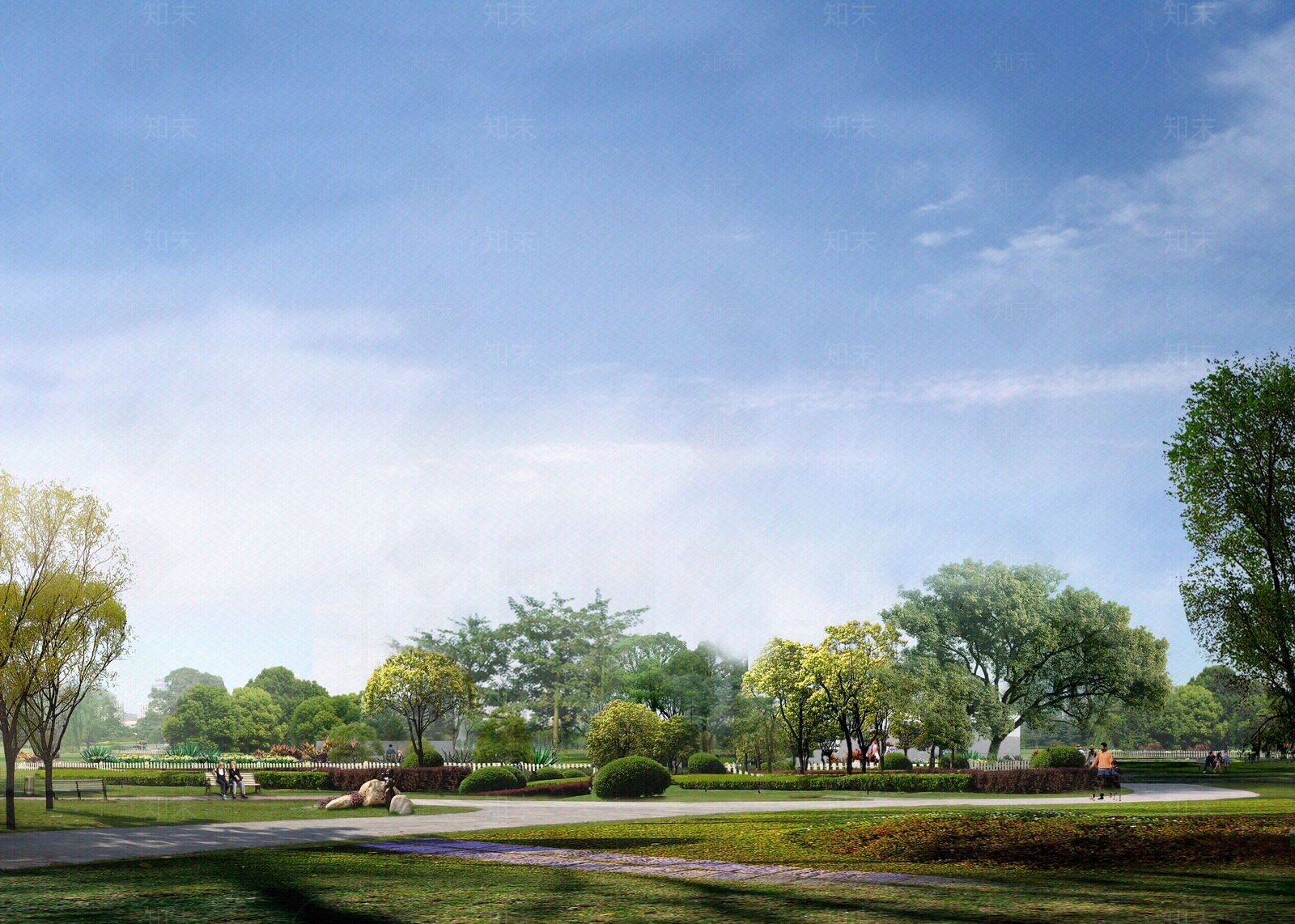 城市公园风景外景贴图下载【ID:1159566786】