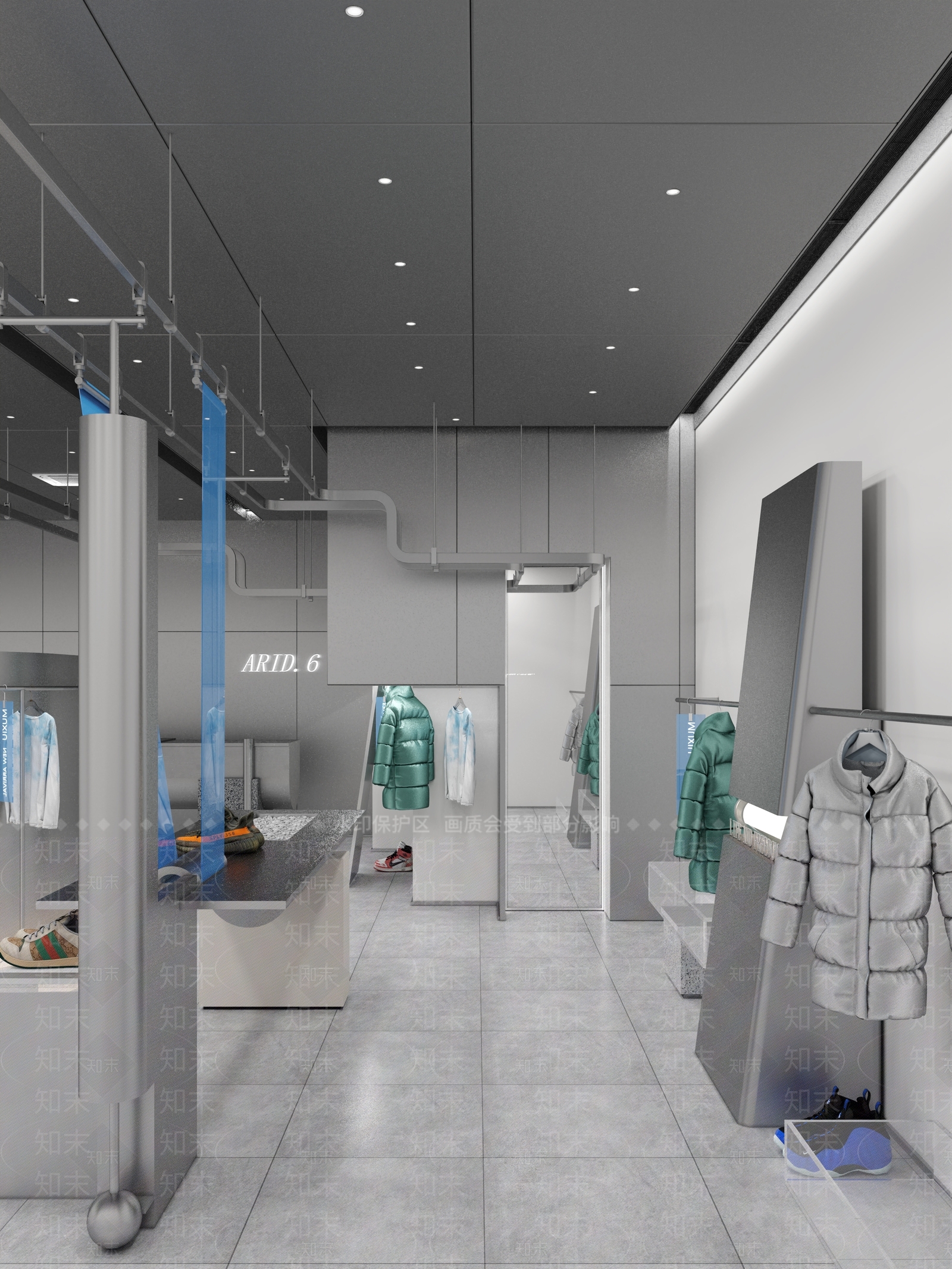 服装店现代3D模型下载【ID:1159568359】