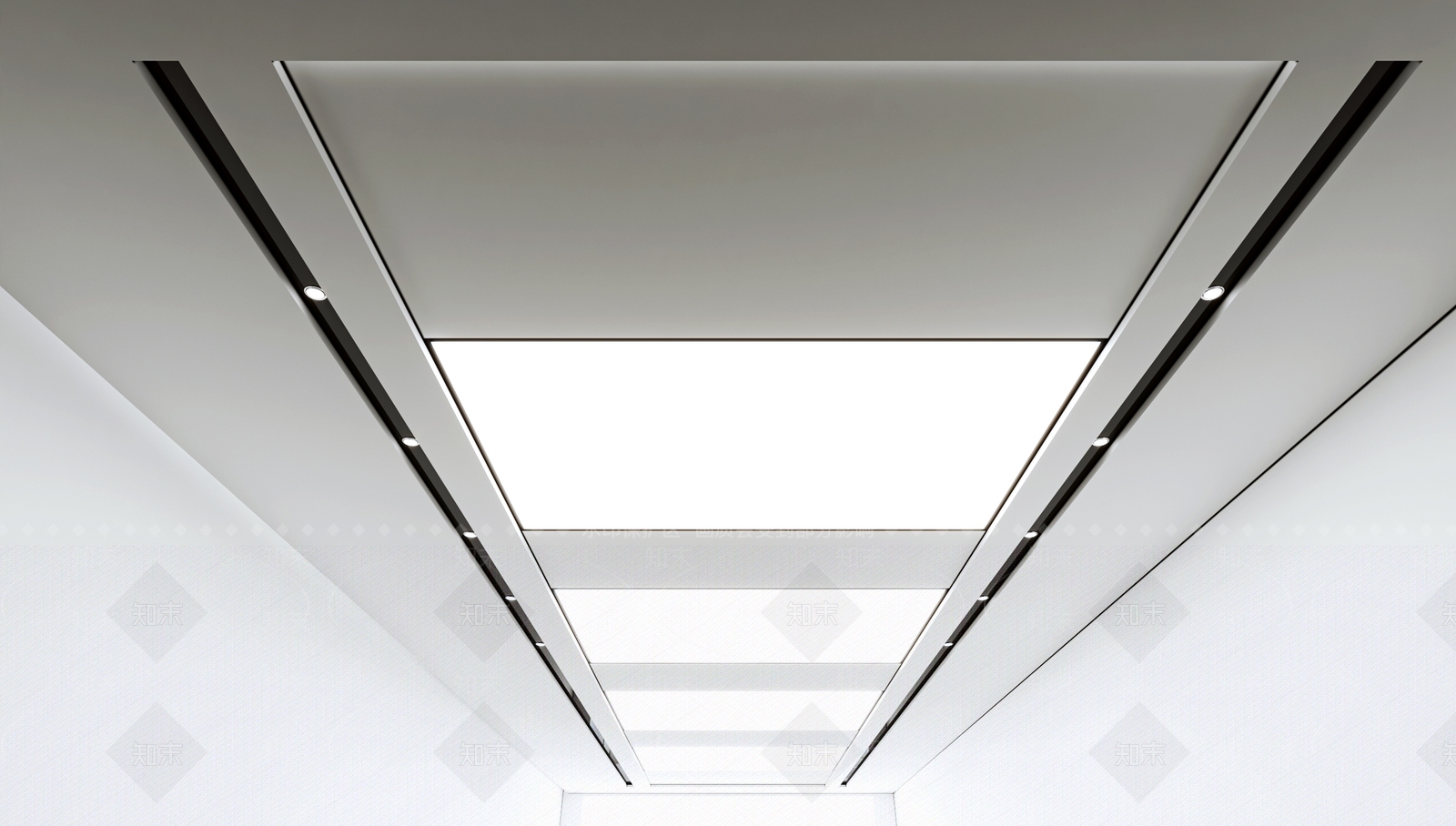 现代会议室天花吊顶3D模型下载【ID:1159573465】