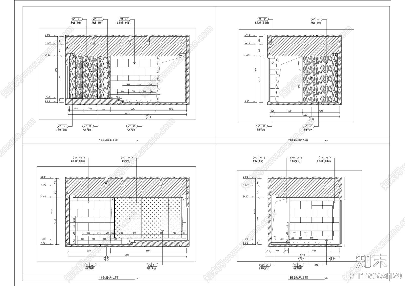 肇庆和悦湖畔售楼处室cad施工图下载【ID:1159574129】