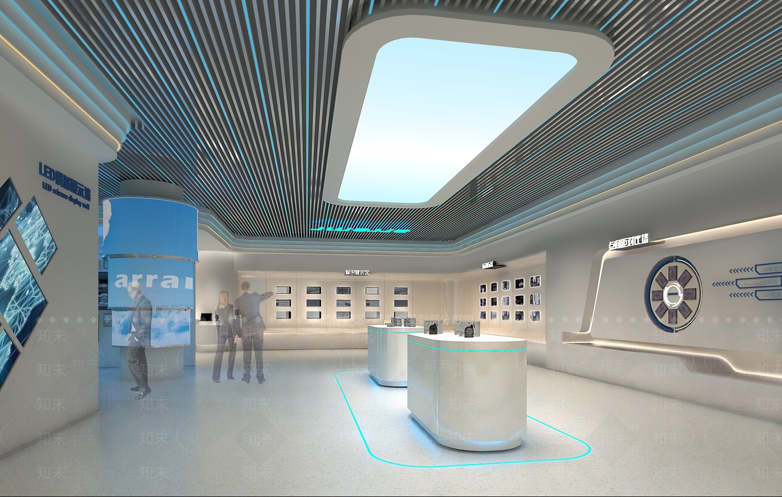 现代风格企业展厅3D模型下载【ID:1159574567】