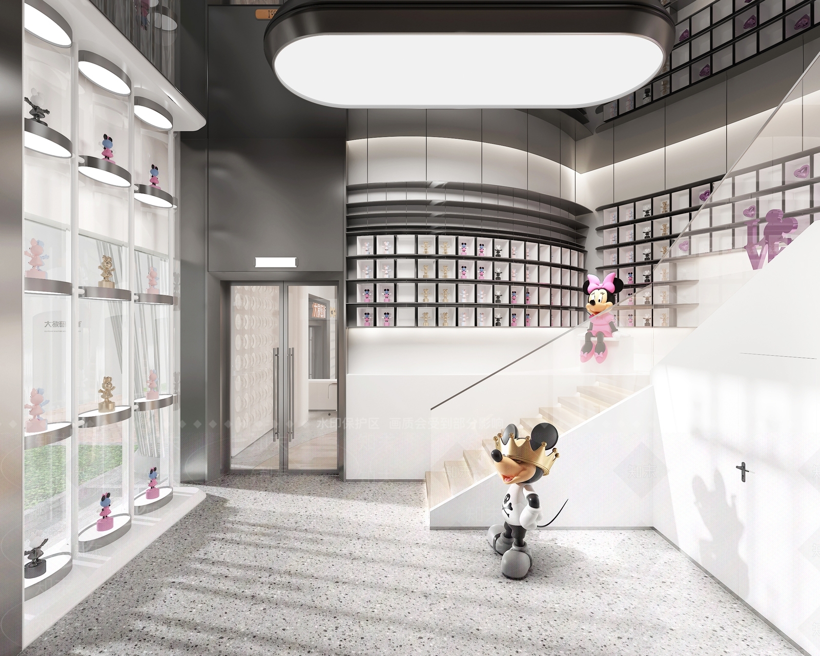 现代米奇精品店3D模型下载【ID:1159587925】