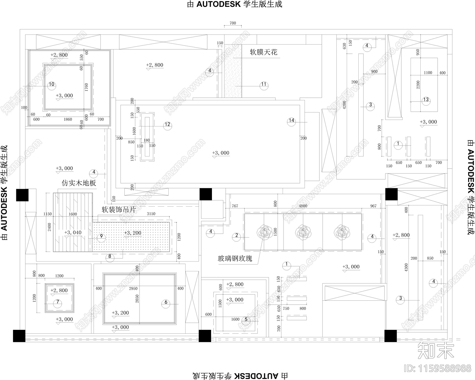 广州马会店高端衣柜cad施工图下载【ID:1159588988】