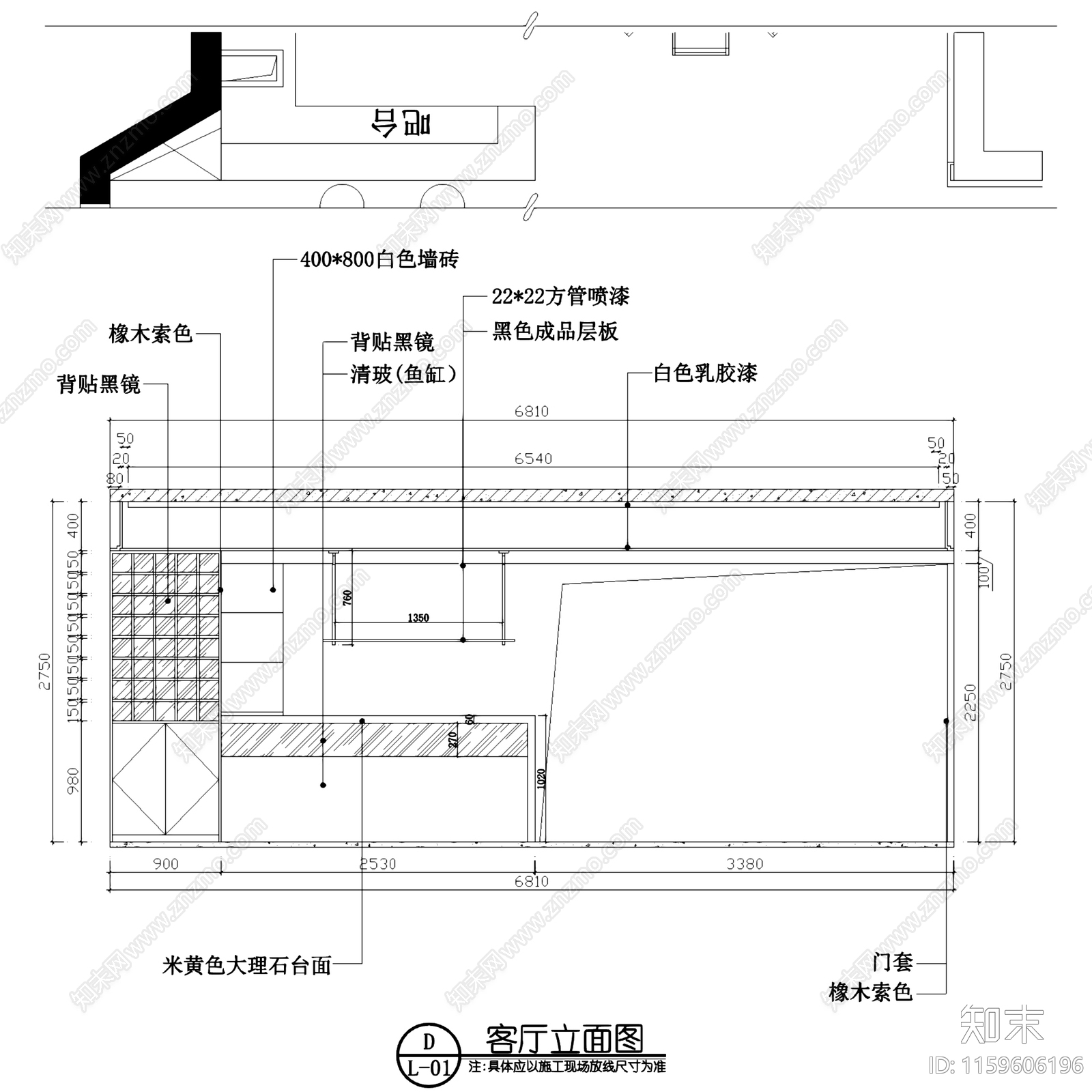 三室两厅两卫大平层室内家装CAcad施工图下载【ID:1159606196】